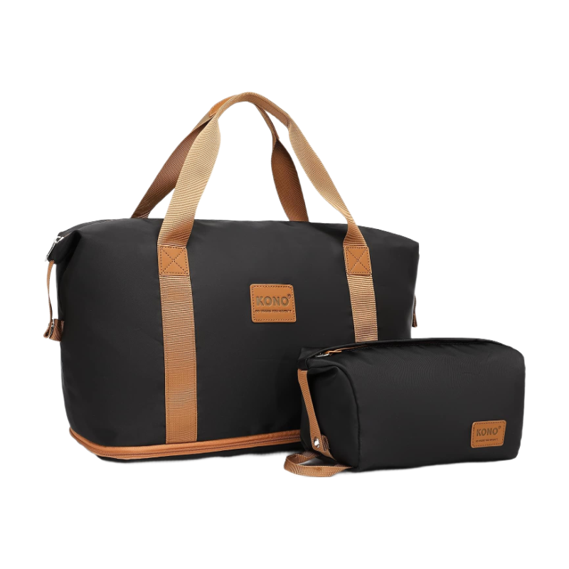 Travel Duffel Bag with a Cosmetic Bag 36L Weekend Bags Dry and Wet Seperated Sports G