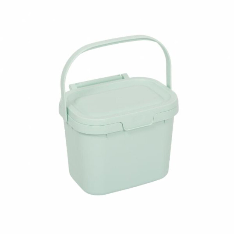 Everyday Kitchen Food Waste Compost Caddy Bin, 4.5L - Mist Soft Green