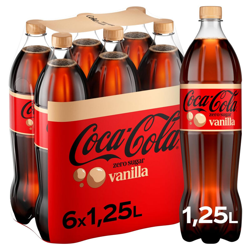 Coca-Cola Zero Vanille Ohne Zucker 6 x 1,2 L
