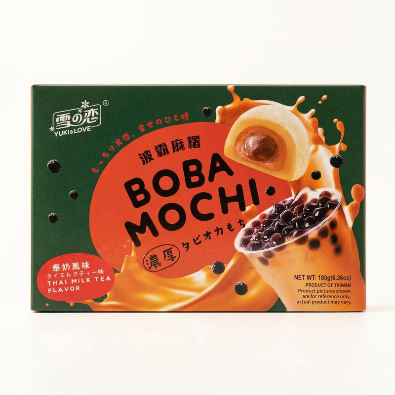 Yuki & Love Boba Mochi Thai Milk Flavour 30Gx6