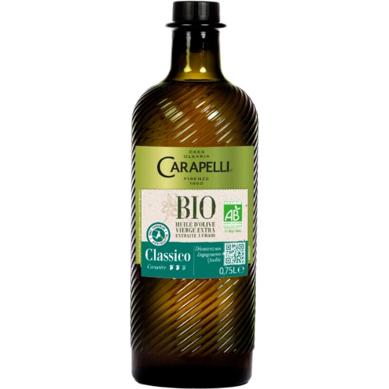 Huile D' Vierge Extra Classico Bio Carapelli La Bouteille De 75 Cl