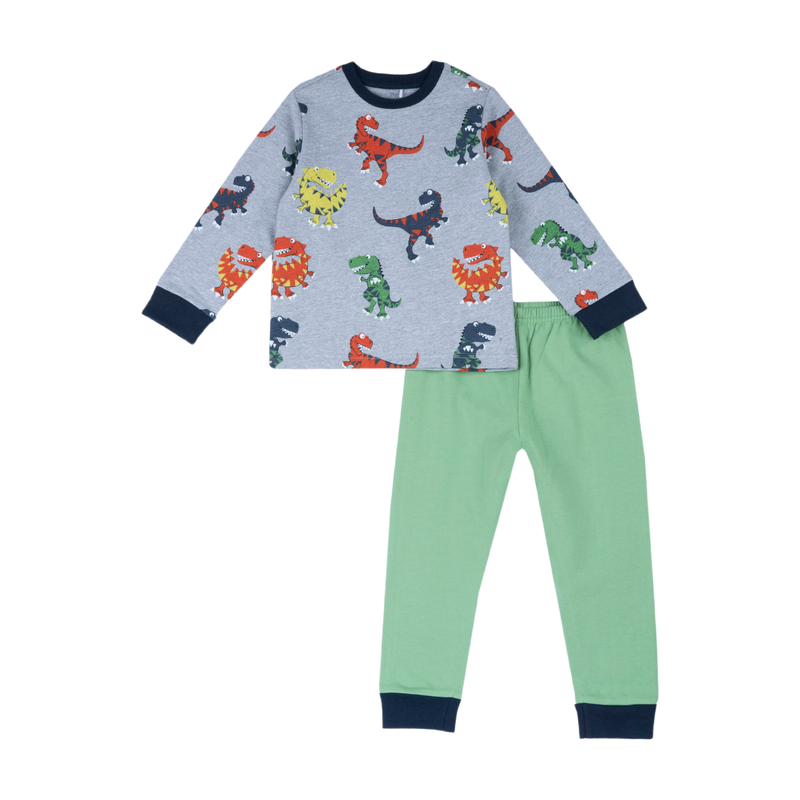 Chicco pyjama met lange mouwen 74 middengroen