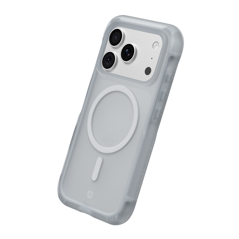 RHINOSHIELD MagSafe-kompatible Handyhülle für [iPhone 17 Pro] | Ultra gepolstert, mehrschichtiger Schutz mit Militär-Sturzschutz, starke Magnetkraft, Stoßdämpfung, reduziert innere Schäden, AirX Dunkelgrau