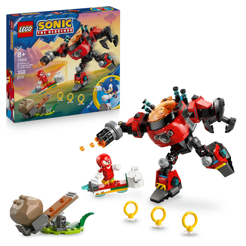 Lego Gold Sonic 77005 Knuckles Vs. Dr. Eggman Egg Crusher Mech