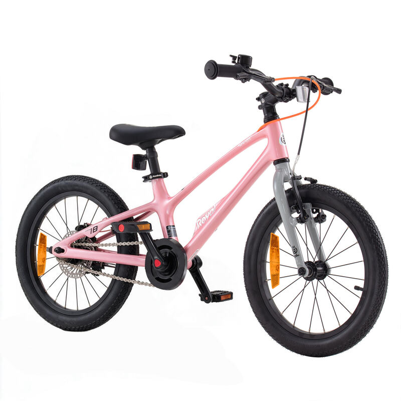 RoyalBaby Kinderfahrrad EZ Shark 18 Zoll Pink: Das perfekte Kinderrad für die ersten Abenteuer auf zwei Rädern