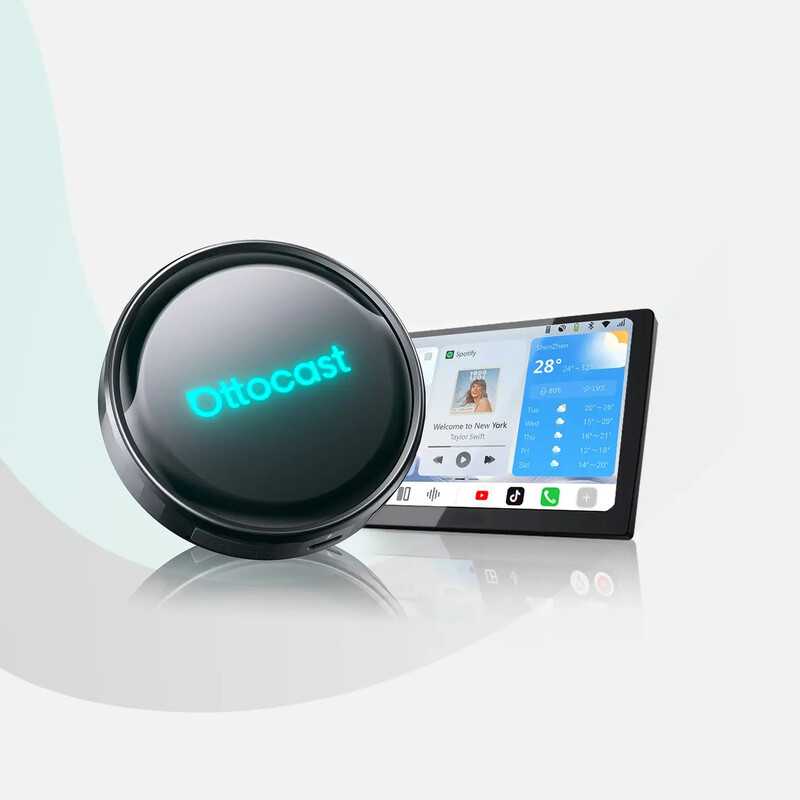 OTTOCAST Car AI Box: OttoAibox P3 Pro mit Wireless CarPlay & Android Auto, HDMI-Ausgang, 8GB+128GB für alle Apps, Split Screen und …