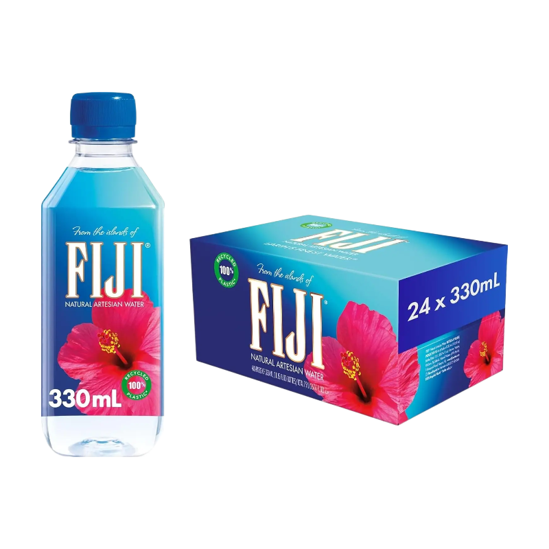FIJI Water Natural Artesian Still Water, 330ml (Pack of 24)