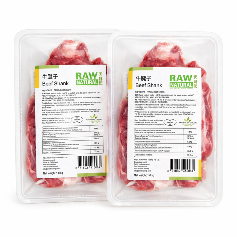 Rauwe natuurlijke rundenschenkel – 2 x 1 kg