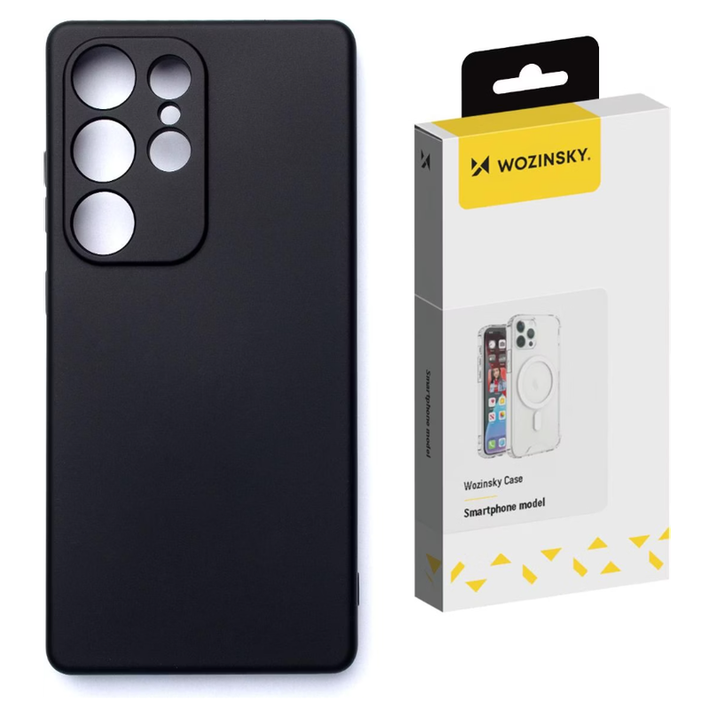 Wozinsky Softcase für Samsung Galaxy S25 - Schwarzes TPU, minimalistisches Design, schlanke, flexible und leichte Schutzhülle