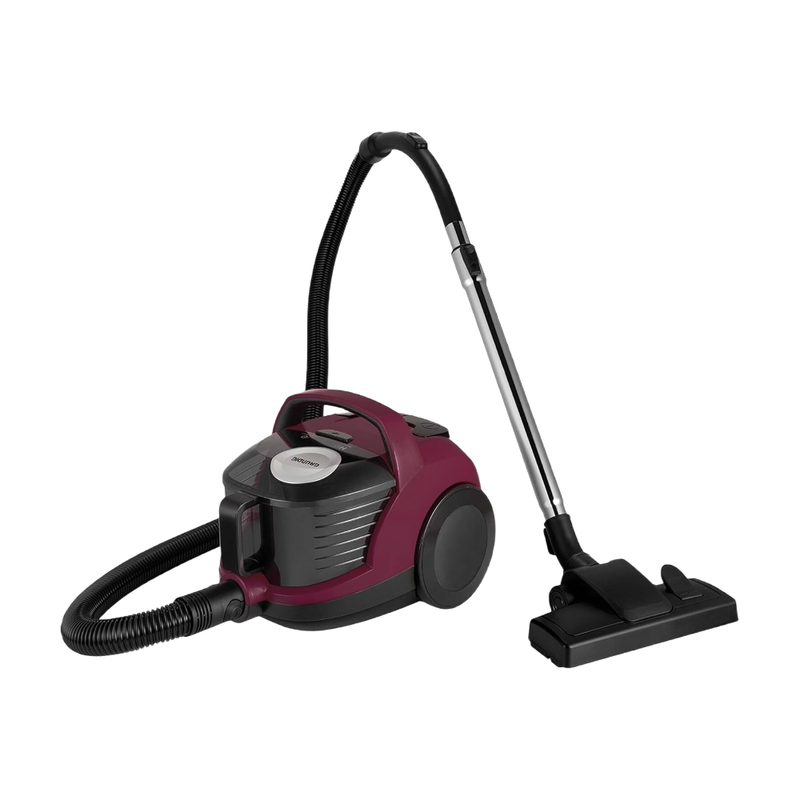 Grundig VCC 3870 A beutelloser Staubsauger, 1,8 l, Beere/Schwarz