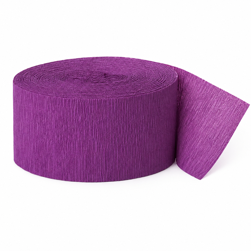 Halloween Purple Crepe Streamer, 81 ft