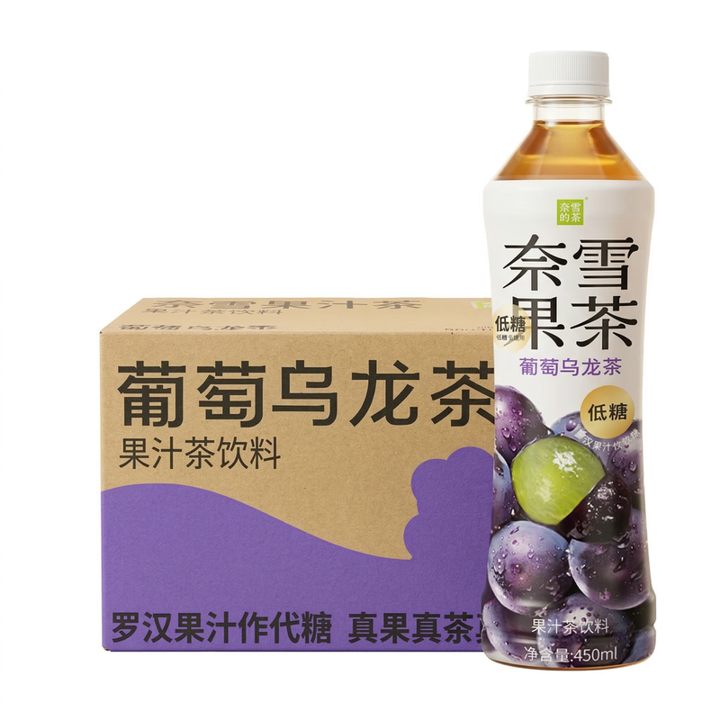 Nayuki Light 【Cooling】【Hydration】Nayuki Fruit Drink-Grape Oolong Tea 15X450ml