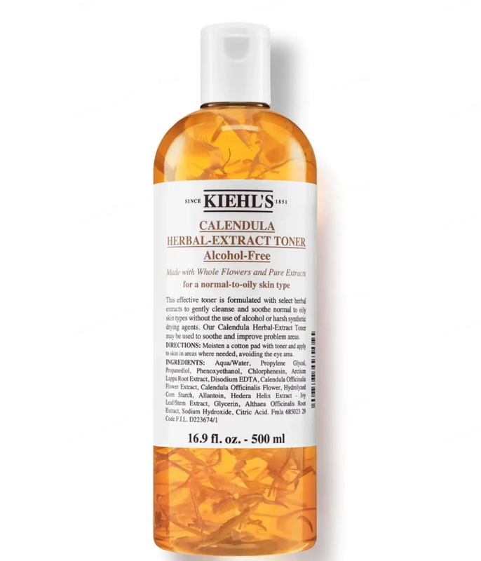 Kiehl'S Calendula Herbal Extract Toner, Alkoholfreies Gesichtswasser Auf Basis Von Ringelblumen 500ml
