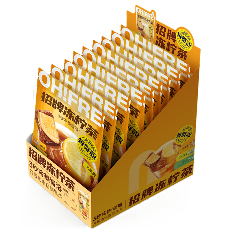 EveryFresh Single-Serve Fruit Tea Sachets (Signature Frozen Lemon Tea) 6g x 10 Pack