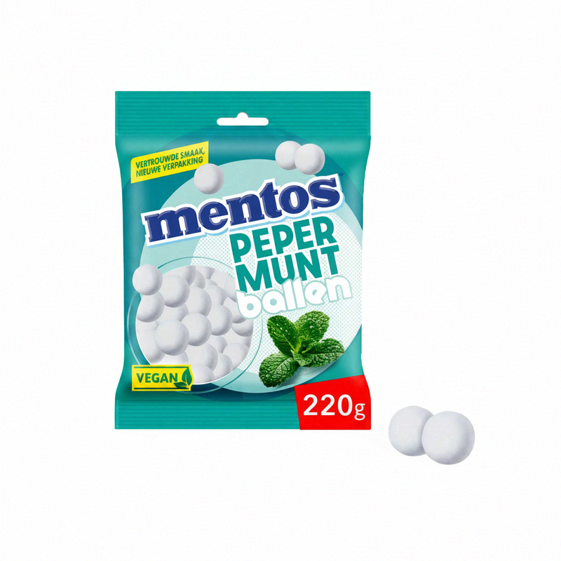Mentos Pepermuntballen - 220 g