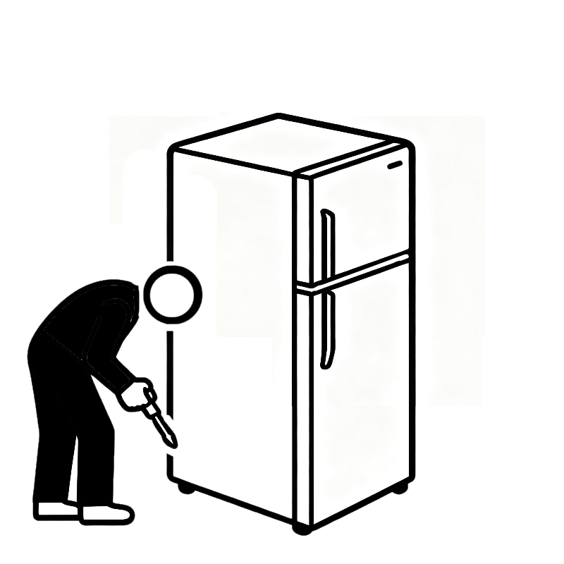 Freestanding Refrigerator Installation