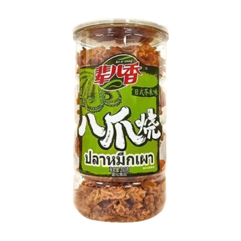 Beierxiang Octopus Shaped Crackers Wasabi Flavour 200G