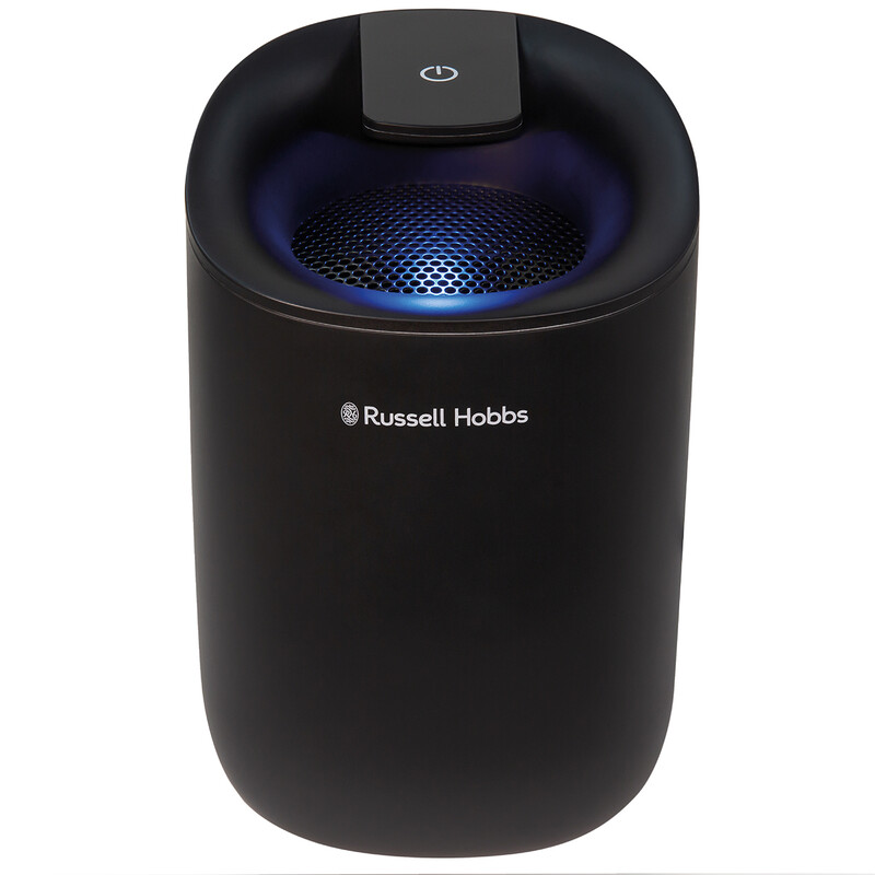 Russell Hobbs Fresh Air Mini Compact Dehumidifier - 300 ml/24h, Black, RHDH1061B