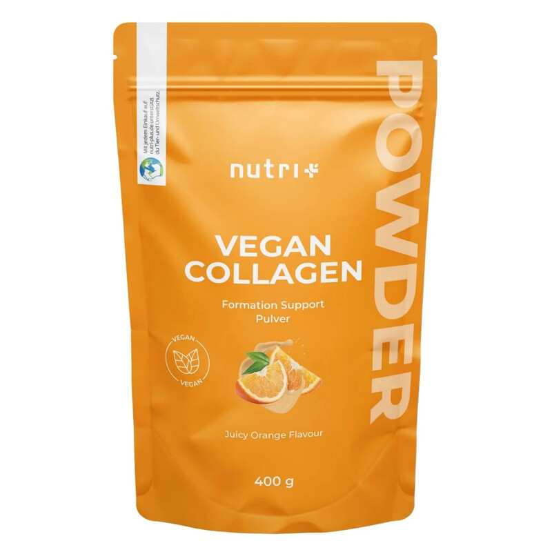 Nutri+ Vegan Kollagen-Bildung Unterstützung Pulver 400 g Saftige Orange