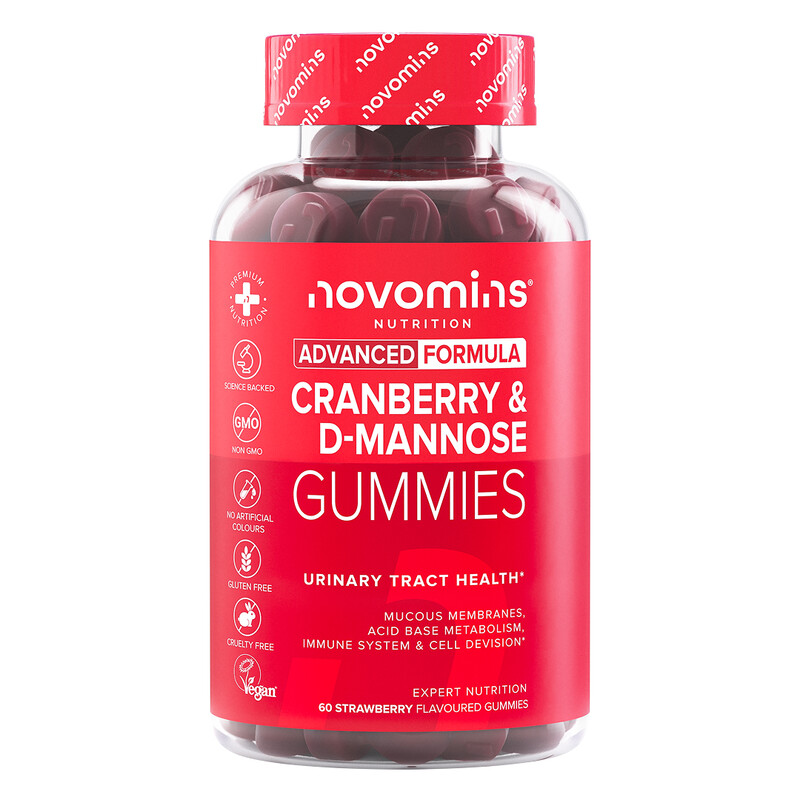 Novomins Cranberry & D-Mannose Gummies - 60 Gummies