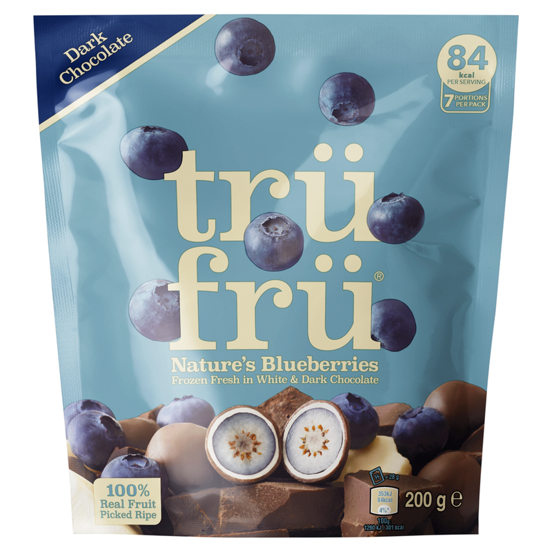 Trufru Blueberries White & Dark Chocolate 200g