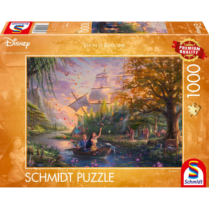 Schmidt® Spiele 59688 Erwachsenenpuzzle Thomas Kinkade Studios Disney, Pocahontas 1000 Teile ab 12 Jahre