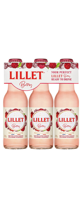 Lillet Berry Ready to Drink 3 x 0,2 L