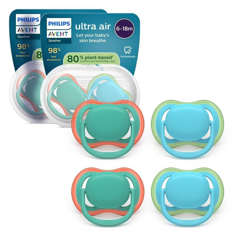 Philips Avent Blau/Türkis Nuggi, Ultra Air (4X, 6 - 18 Monate) - Image 2