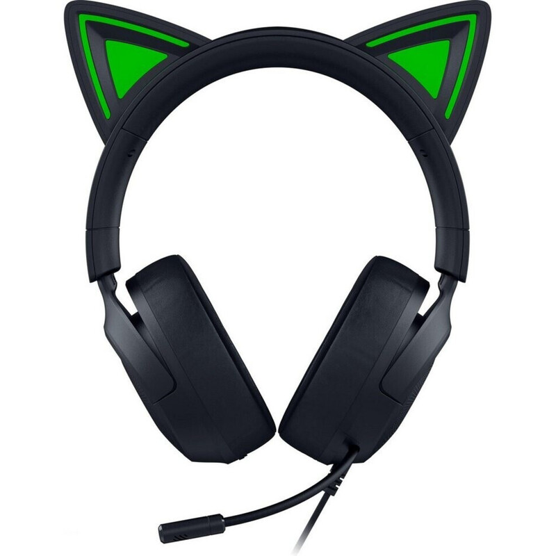Razer Gaming-Headset Kraken Kitty V3 X: Kabelgebundenes Over-Ear-Headset mit RGB-Katzenohren in Schwarz