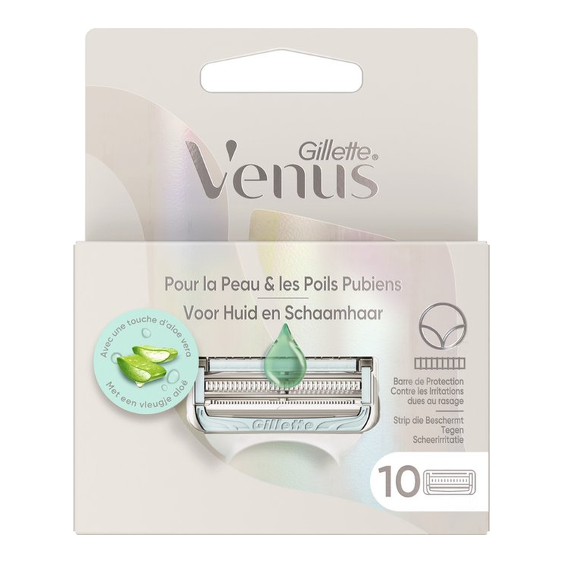 Gillette Venus scheermesjes - voor huid en schaamhaar - 10 stuks