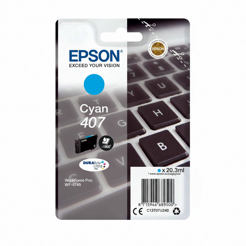 Epson WF-4745 inktcartridge 1 stuk(s) originele hoge (XL) capaciteit cyaan