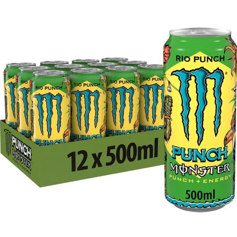 MONSTER ENERGY Boisson énergisante Punch Rio 12 x 500 ml