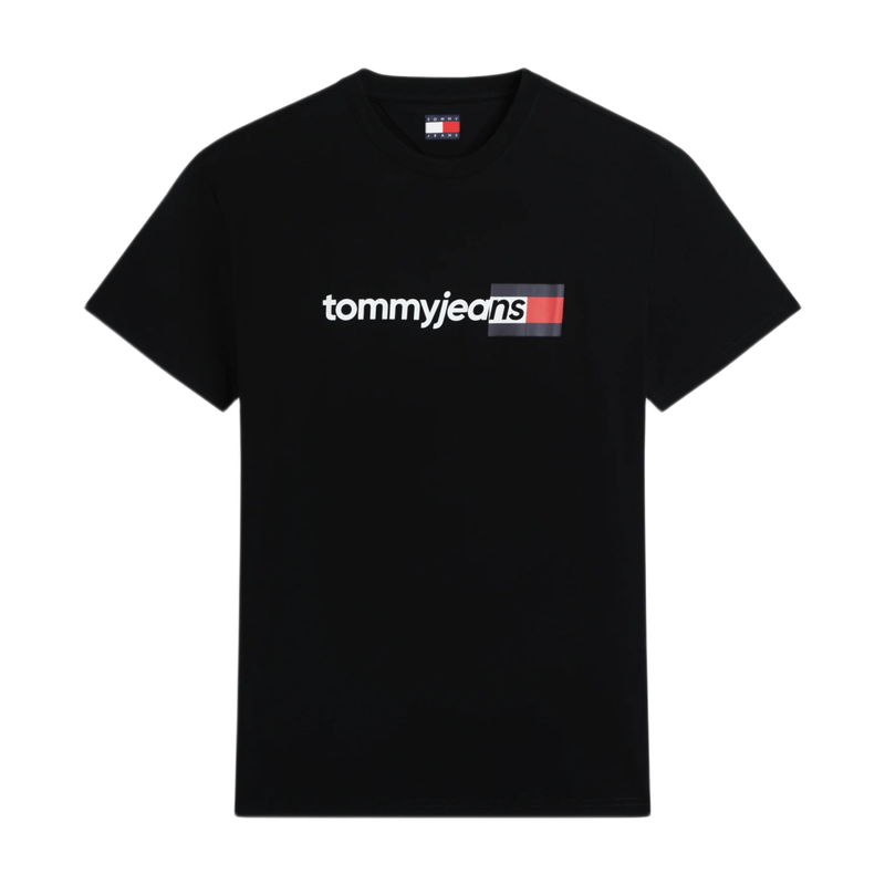 Tommy Hilfiger Men's Black Entry Dna Tee Short Sleeve T-Shirt