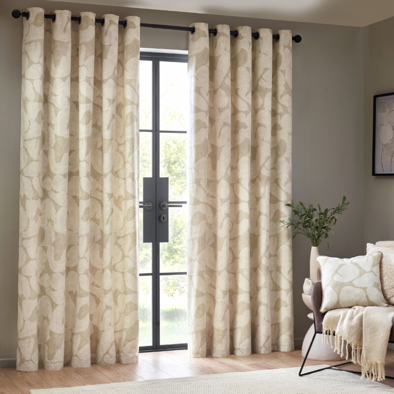 Eyelet Curtains Brinn Natural W:168xL:229cm