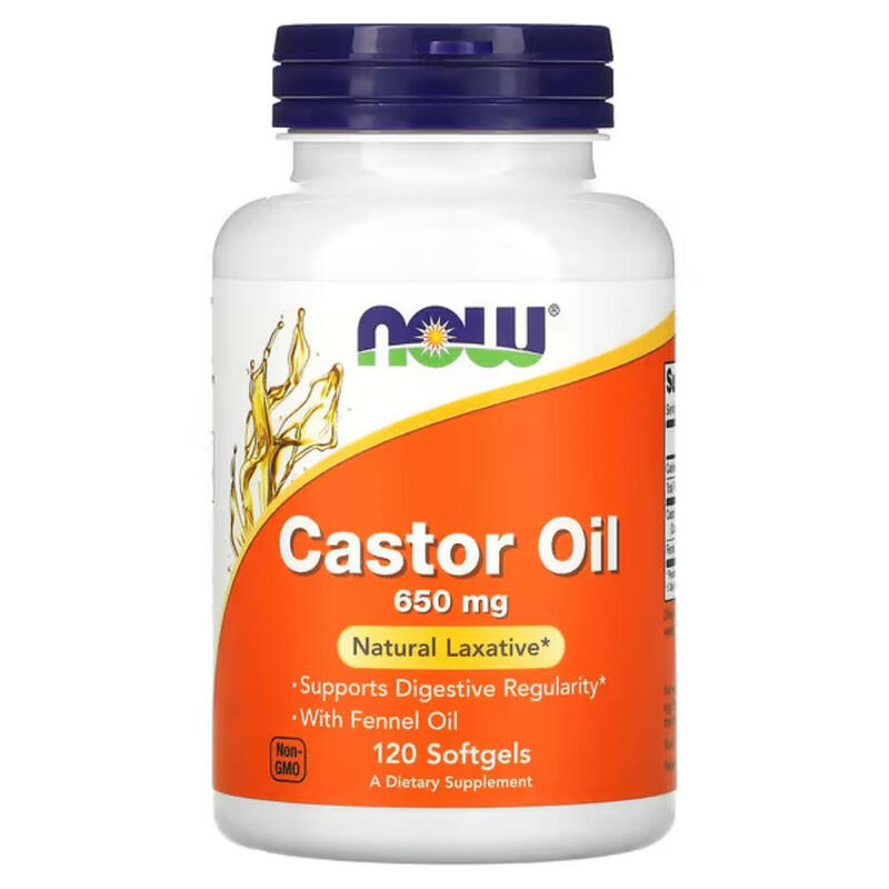 Castor Oil Digestive Wellness 650 mg - 120 Softgels