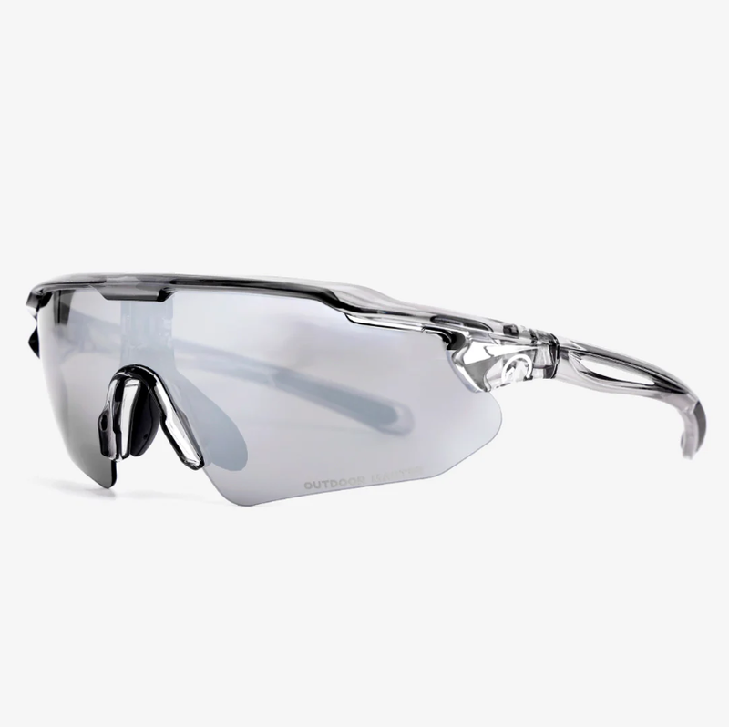 HAWK LT Photochromic & Polarized Cycling Sunglasses Super Silver