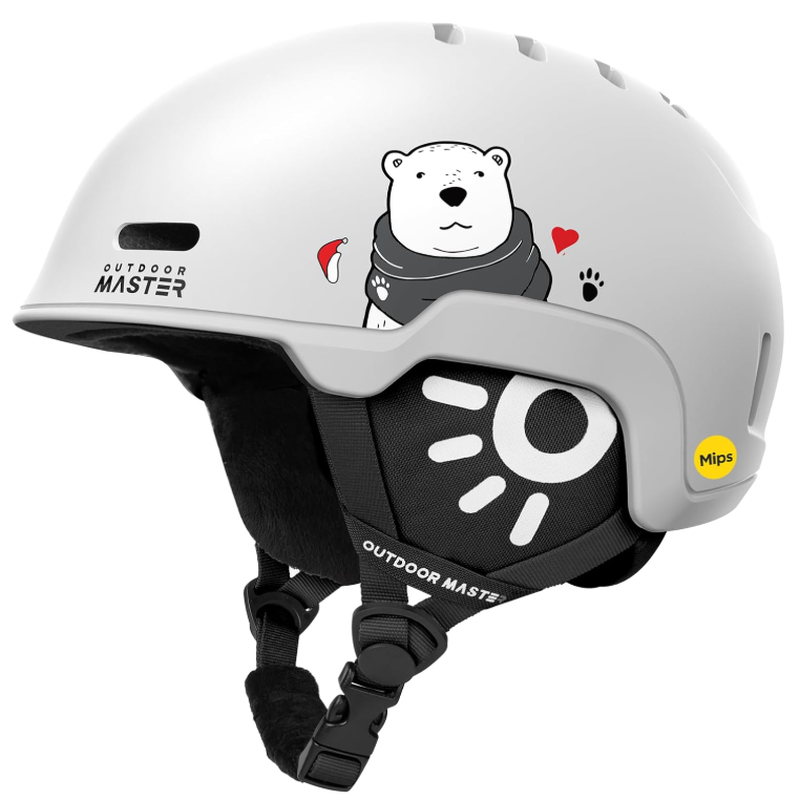 Reindeer MIPS Kids Ski Helmet for Boys, Girls & Youth White XS