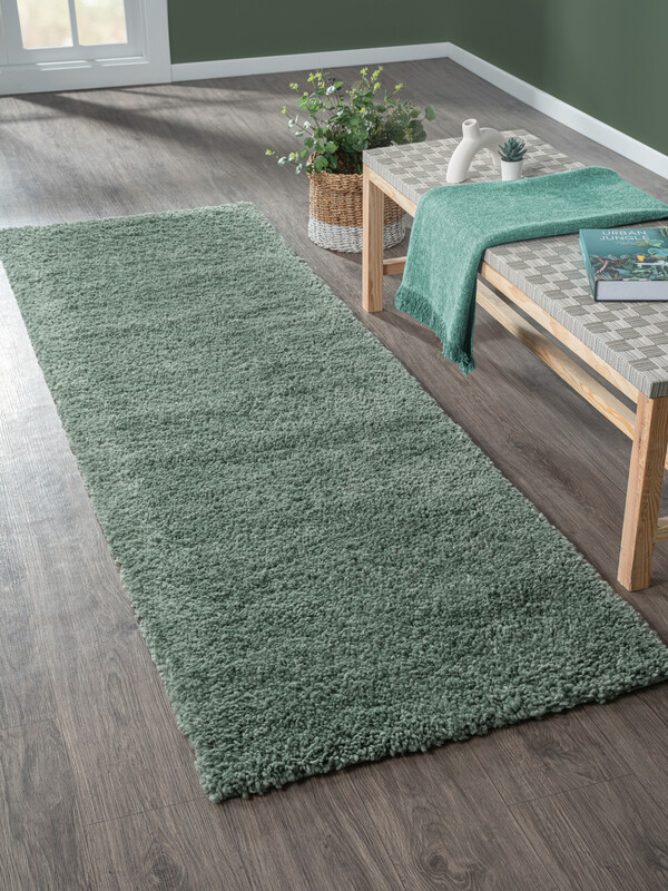 My Flair Teppich "My Shaggy" Rechteckig Hellgrün 250 X 80 Cm