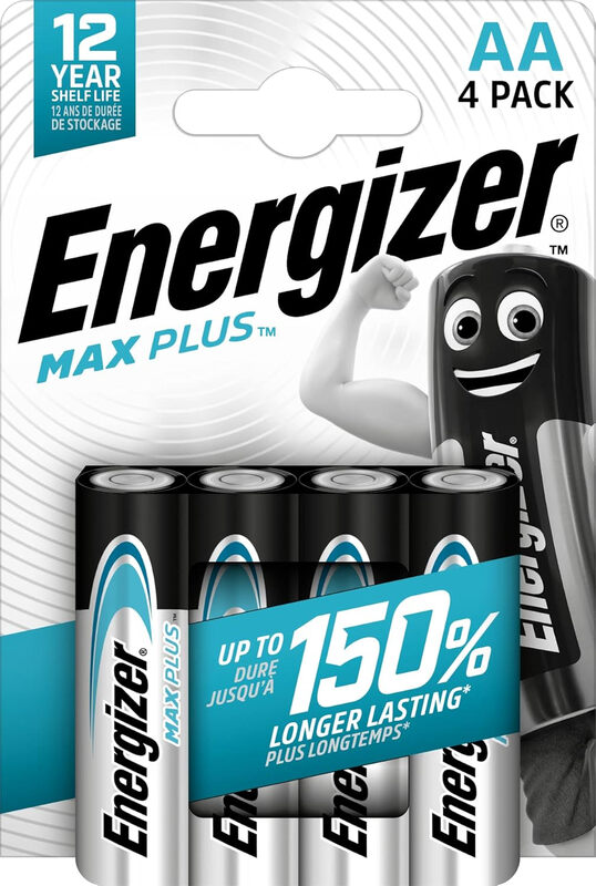 AA Max Plus Alkaline - Pack of 4