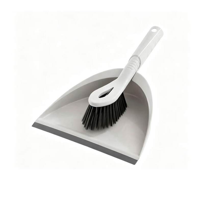 Jordan&Judy Gray Handheld Broom And Dustpan Set, Desktop & Sofa Cleaning Brush,