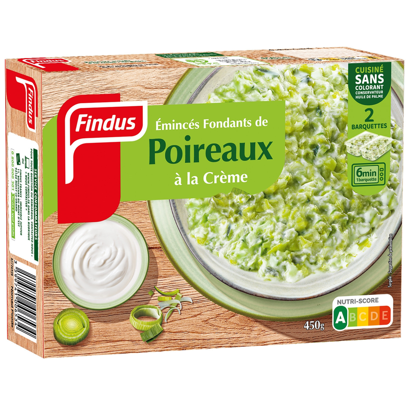 Findus émincés fondants poireaux à la crème