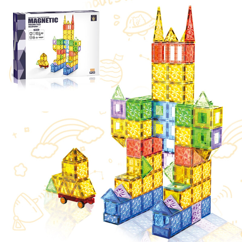 Educational Toys magnetic tiles magnetspielzeug magnetkugeln kinder 7.5cm Diamond Mag