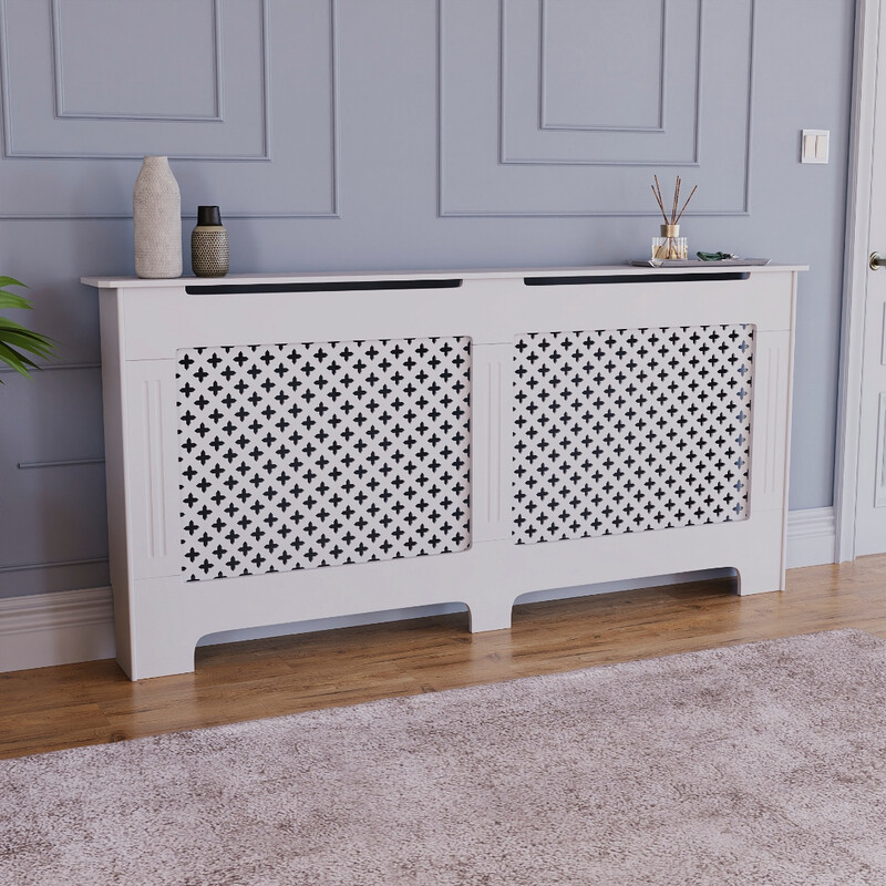 Radiator Cover Oxford White Extra Large