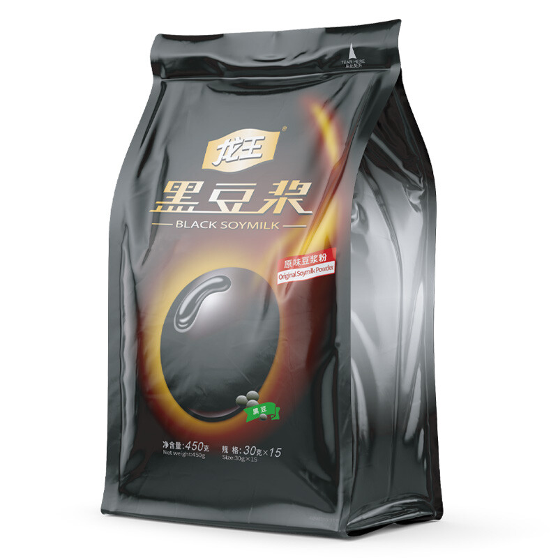 LOONG SOYA MILK Black Soybean Drink Original 450g (30g*15)