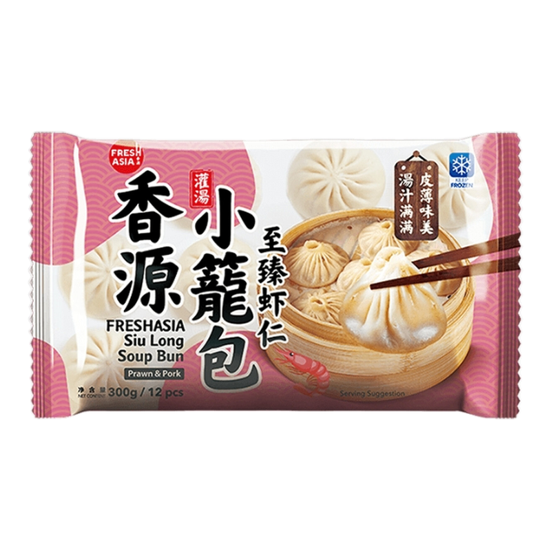 FRESHASIA Siu Long Suppenbrötchen (Garnelen & Schwein) 300 g