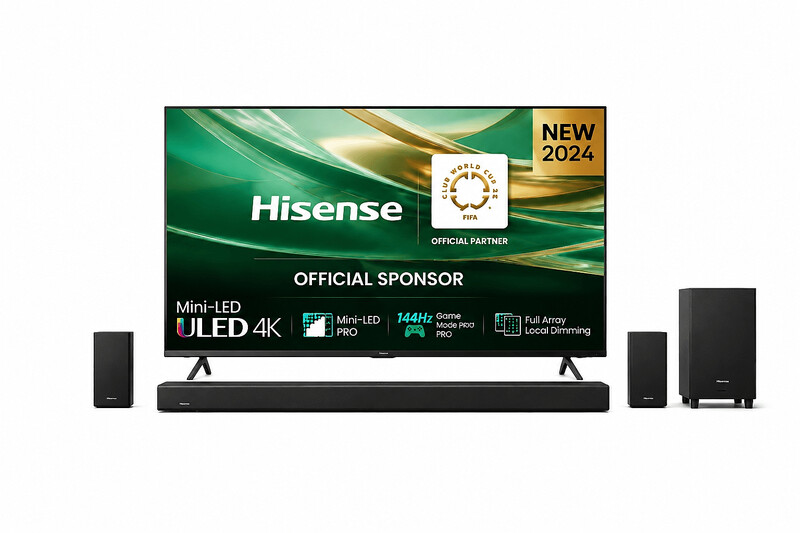 【Limitiertes Bundle | Soundbar 50% günstiger】Hisense 75E8S 75" MiniLED 4K TV + AX512H 5.1.2 Dolby Atmos Soundbar