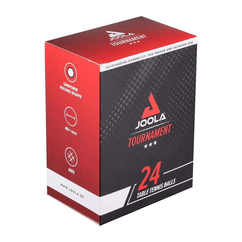 JOOLA tafeltennisbal 24-pack toernooi*** ABS 40+ WH