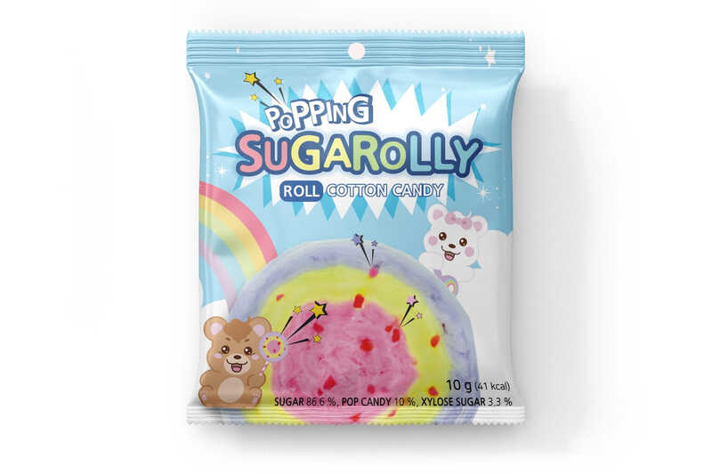 Popping Roll Cotton Candy