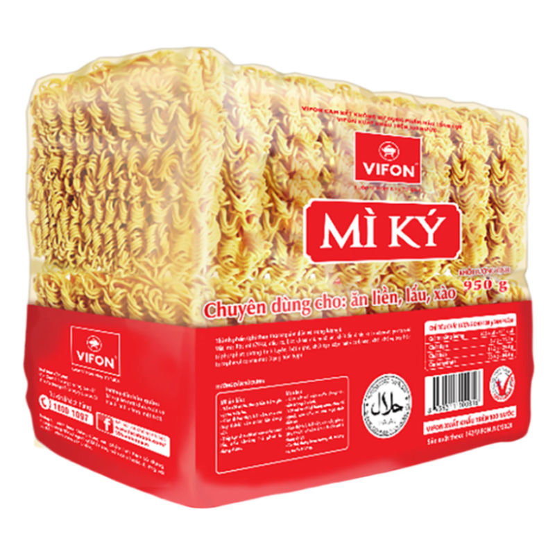 VIFON Nudelpackung für Nudelsuppe, Hotpot, Pfannengericht (Mì Ký Ăn Liền, Lẩu, Xào) 950 g