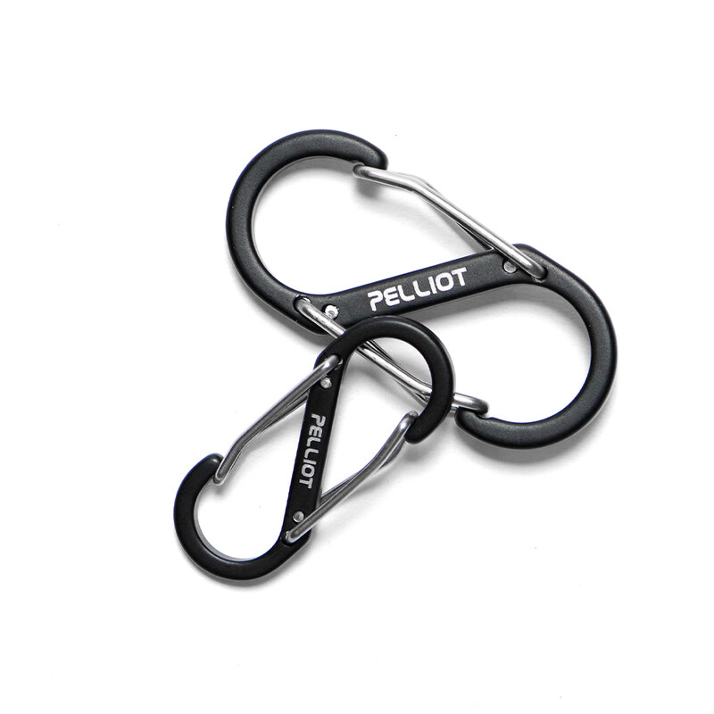 PELLIOT Outdoor S-förmiger Clip, Camping, Aluminiumlegierung, Autoschlüssel, kleiner Verschluss, Gürtelschnalle, multifunktionaler Rucksackanhänger